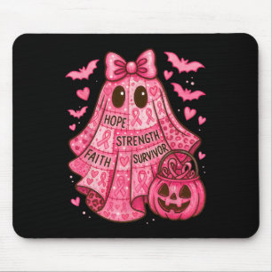 Tapis De Souris Cancer du sein Espoir Force Foi Survivant Fantôme