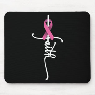 Tapis De Souris Cancer du sein Foi Cancer du sein Soutien à la sen