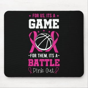 Tapis De Souris Cancer du sein Joueur de basketball entraîneur ros