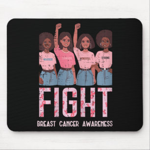 Tapis De Souris Cancer du sein Les femmes noires combattent le gue