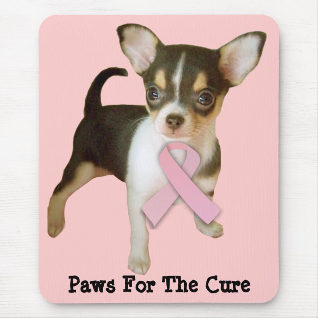 Tapis De Souris Cancer du sein Mousepad de chiwawa (Devant)