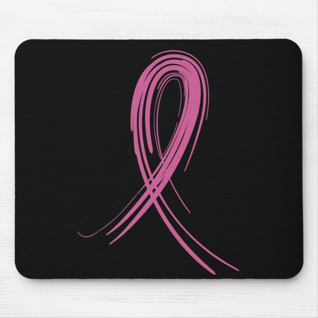 Tapis De Souris Cancer du sein rose du ruban 2 (Devant)