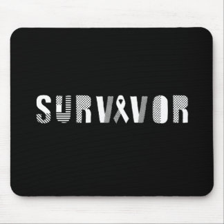 Tapis De Souris Cancer du survivant Ruban Inspiration Motivationne