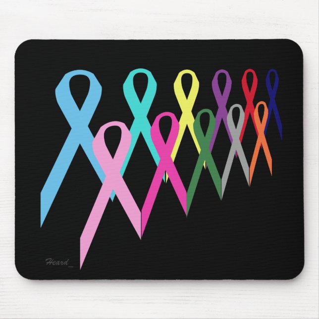 Tapis De Souris Cancer Ribbons Mousepad par Heard_ (Devant)