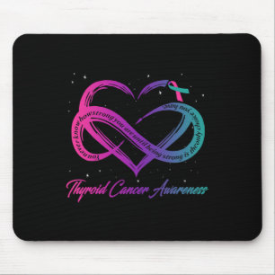 Tapis De Souris Cancer Survivant Soutien Thyroïde Cancer Guerrier