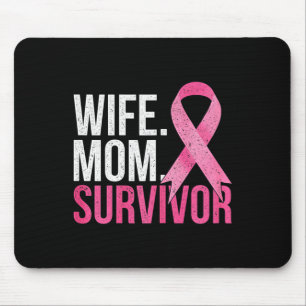 Tapis De Souris Cancer Survivante Maman Femme Cadeau du sein Cance