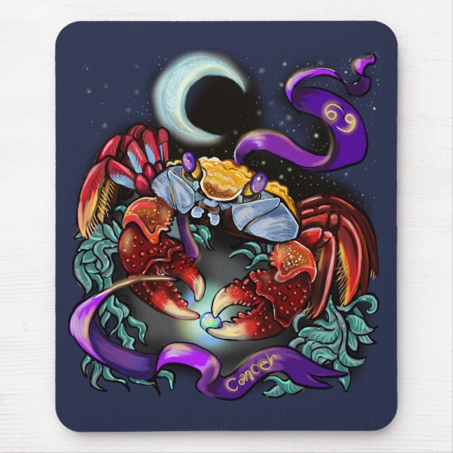 Tapis De Souris Cancer zodiac sign (Devant)