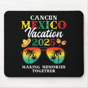 Tapis De Souris Cancun Mexico Vacation 2025 Trip Beach Corresponda