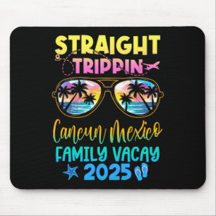 Tapis De Souris Cancun Mexique Famille Vacay Vacation 2025 Droit