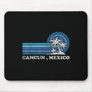 Tapis De Souris Cancun Plage Mexique Famille Vacances d'Été Vintag