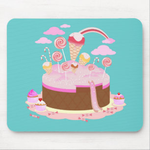 Tapis De Souris Candy and chocolate cake for birthday party