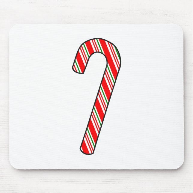 Tapis De Souris Candy Cane Christmas Drawing (Devant)