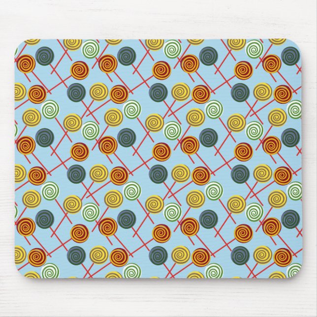 Tapis De Souris Candy pattern | Lollies 1lipop (Devant)