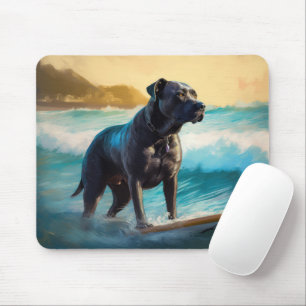 Tapis De Souris Cane Corso Beach Surf Peinture