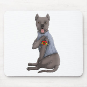 Tapis De Souris Cane Corso I Love Maman Tattoo Dog Shirt Funny Mot
