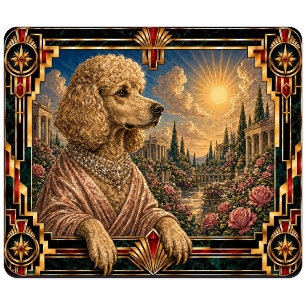 Tapis De Souris Caniche, chien Art Déco