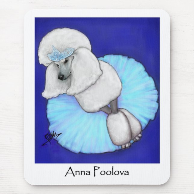 Tapis De Souris Caniche Mousepad d'Anna Poolova (Devant)