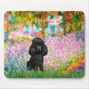 Tapis De Souris Caniche (noir 1) - Jardin