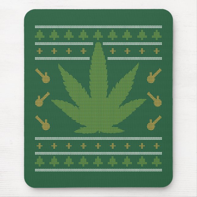 Tapis De Souris Cannabis Sucre moche (Devant)