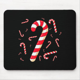 Tapis De Souris Canne de Noël en bonbons Père Noël Noël Famille En