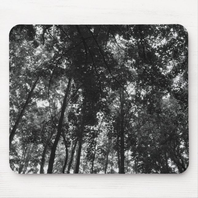 Tapis De Souris Canopée de bois 01 BW (Devant)