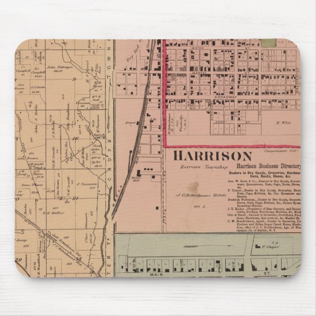 Tapis De Souris Canton de Harrison, Ohio (Devant)
