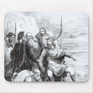 Tapis De Souris Canute réprimandant la flatterie de ses courtisan