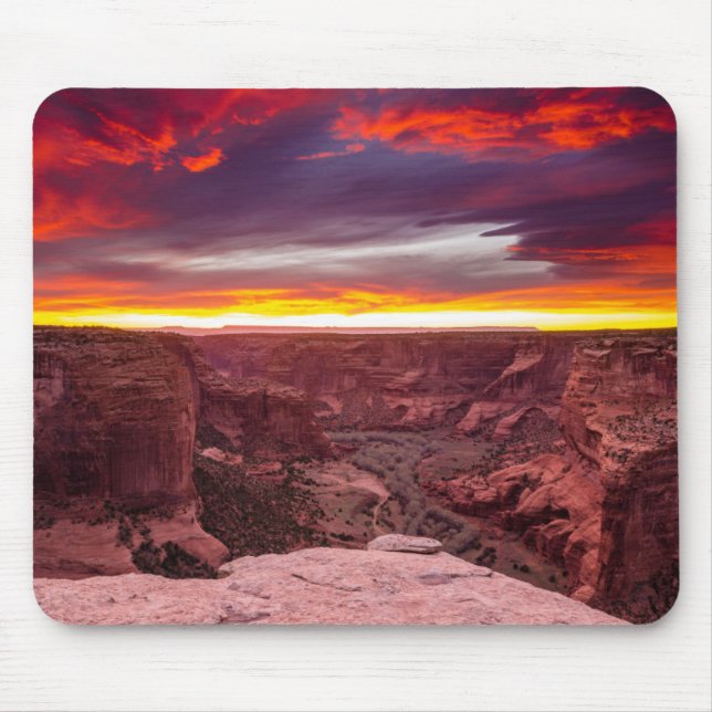 Tapis De Souris Canyon de Chelly, coucher de soleil, Arizona (Devant)