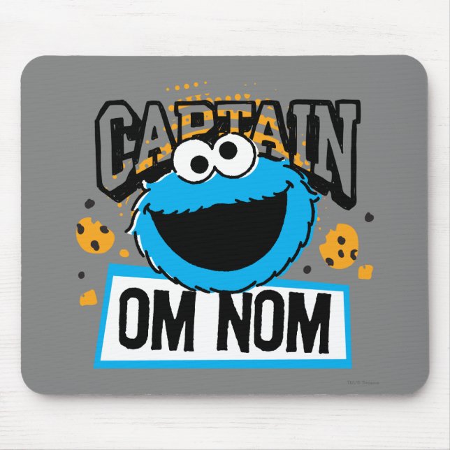 Tapis De Souris Capitaine Cookie Monster (Devant)