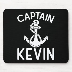 Tapis De Souris Capitaine Kevin Bateau Ancre Bateau Bateau de plai