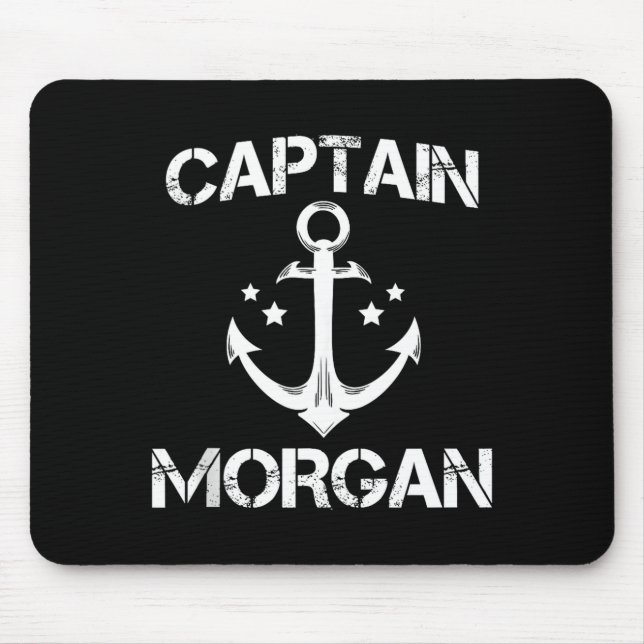 Tapis De Souris Capitaine Morgan Anniversaire Drôle Ised Nom de Fa (Devant)