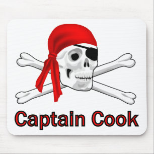 Tapis De Souris Capitaine pirate Cook Mousepad