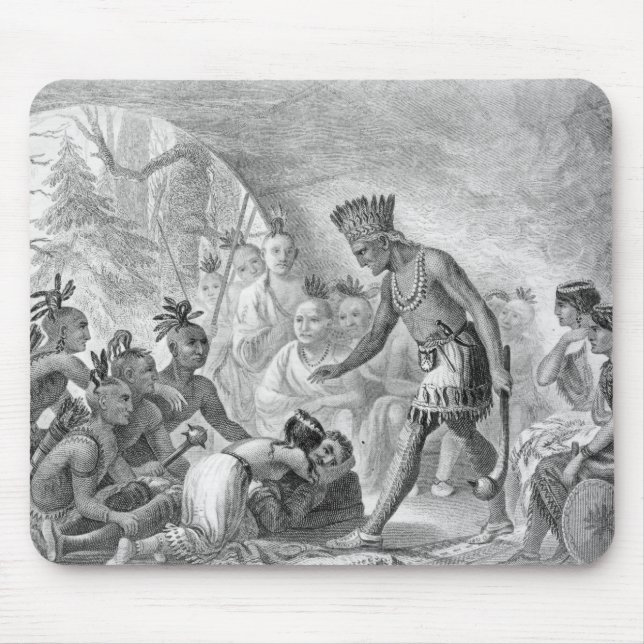 Tapis De Souris Capitaine Smith secouru par Pocahontas (Devant)