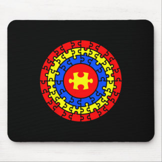 Tapis De Souris Capitaine Super-héros de la sensibilisation à l'au
