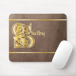 Tapis De Souris Capitale décorative botanique médiévale S