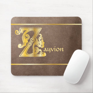 Tapis De Souris Capitale décorative botanique médiévale Z