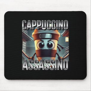 Tapis De Souris Cappuccino Ino Amateurs de café Italien Brainrot m