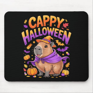 Tapis De Souris Cappy Halloween Capybara Sorcière