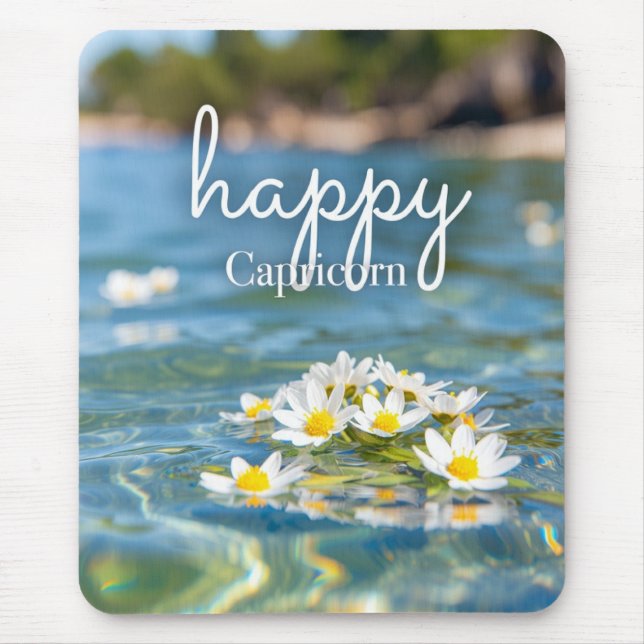 Tapis de souris Capricorne heureux (Devant)