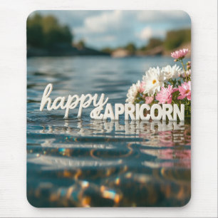 Tapis de souris Capricorne heureux