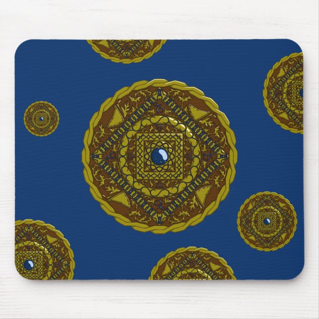 Tapis De Souris Capricorne Mandala Mousepad (Devant)