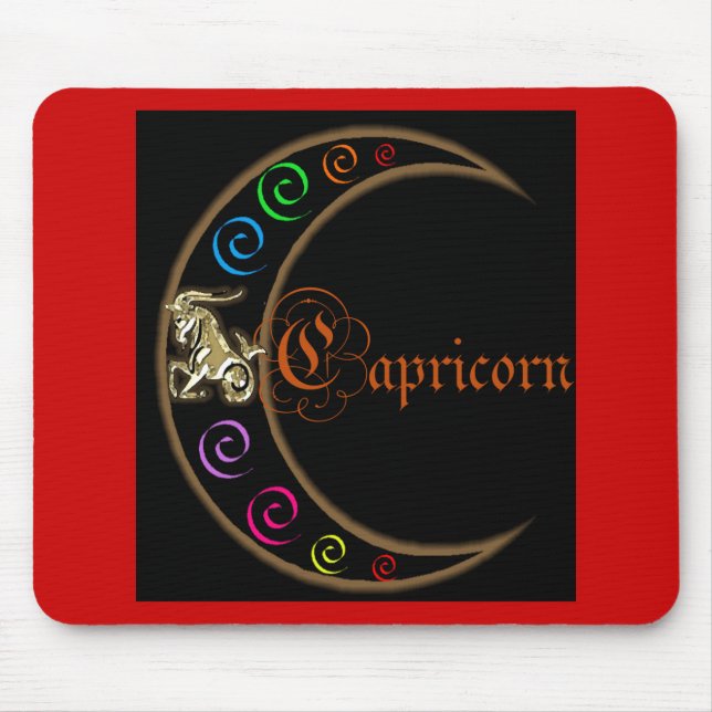 Tapis De Souris Capricorne Zodiac Moon (Devant)