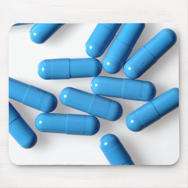 Tapis De Souris capsules bleues (Devant)