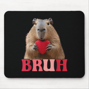 Tapis De Souris Capybara Bruh Mème Drôle Dire Ados Garçons Valenti