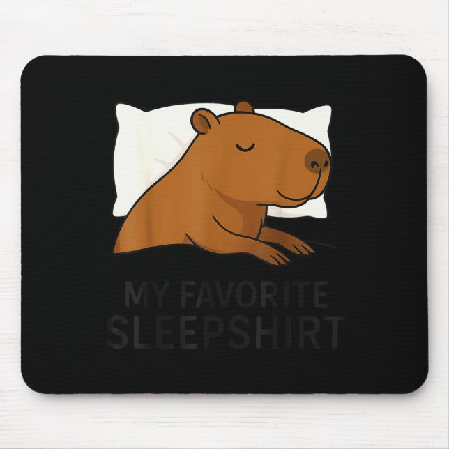 Tapis De Souris Capybara Favorite Sleepshirt Sleeng Pajamas Boys G (Devant)