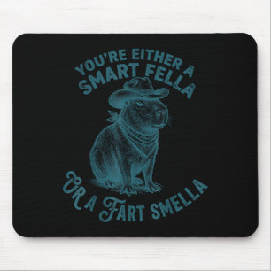 Tapis De Souris Capybara Intelligent Mec Fart Odeur Drôle Cowboy H