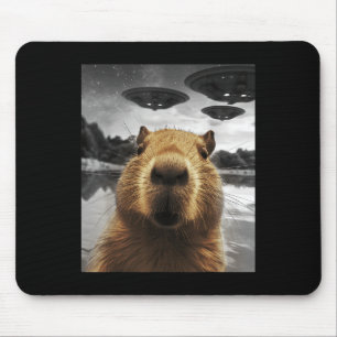 Tapis De Souris Capybara Selfie Funny Xmas Animal Graphisme Capyba