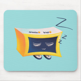 Tapis De Souris Caractère de l'alarme de couchage de Kawaii
