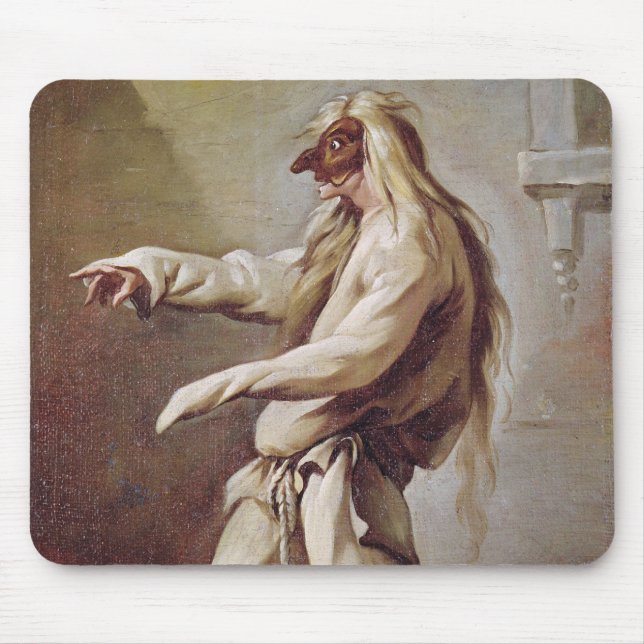 Tapis De Souris Caractère du dell'Arte de Commedia (Devant)