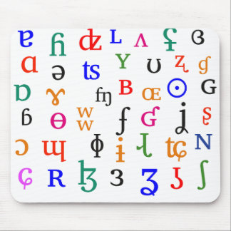 Tapis De Souris Caractères d'IPA